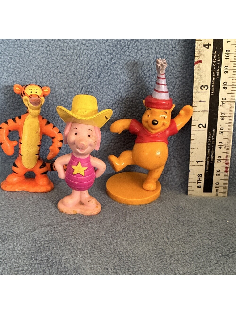 Disney Winnie the Pooh 3" Figurines Set Winnie the Pooh Piglet Tigger